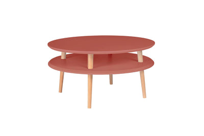UFO Sofabord diameter 70cm x højde 35cm Antik pink