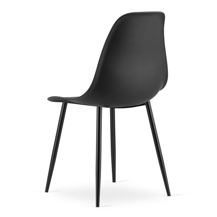 Sæt med NP bord 120x80cm Artisan sorte ben + 4 WAT sorte stole / sorte ben