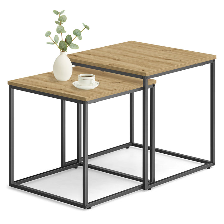 Sofaborde – sæt med 2 stk. | ARTISAN OAK / sort
