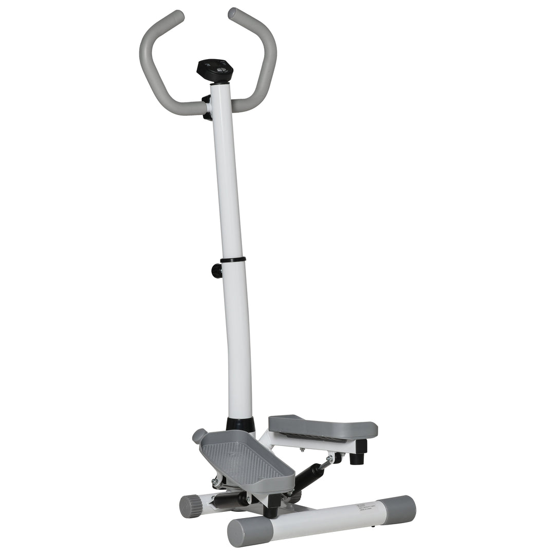Hjemmetræner med LCD-skærm, justerbar hastighed, metal- og ABS-konstruktion, 55 x 53 x 118-128 cm