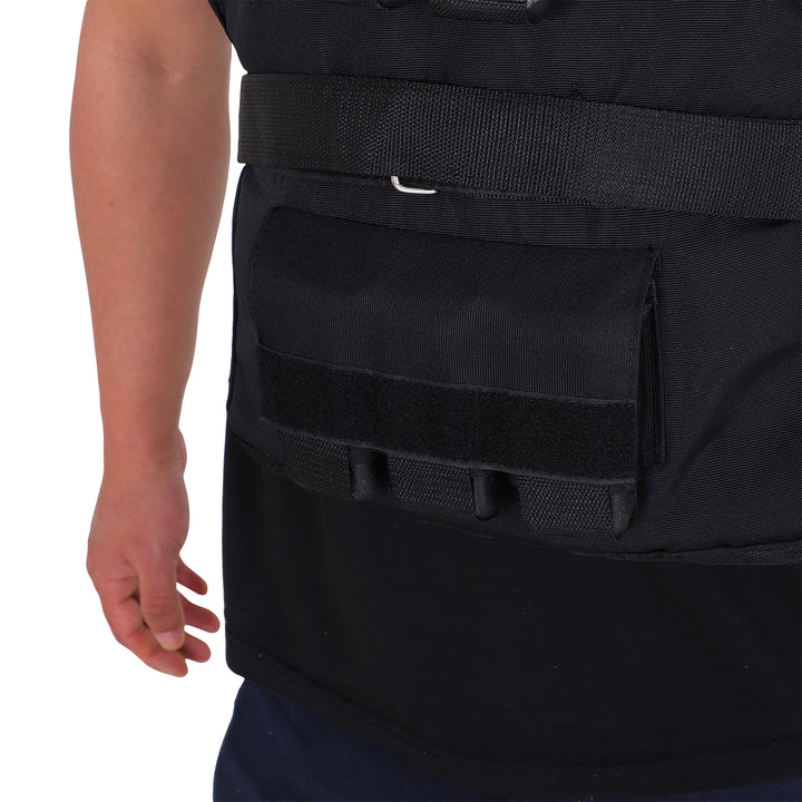 Vægtvest 15 kg / 20 kg / 30 kg justerbar træningsvest med aftagelige vægte Løbevest til kvinder og mænd til muskelopbygning, styrketræning, løb, fitness, crosstraining