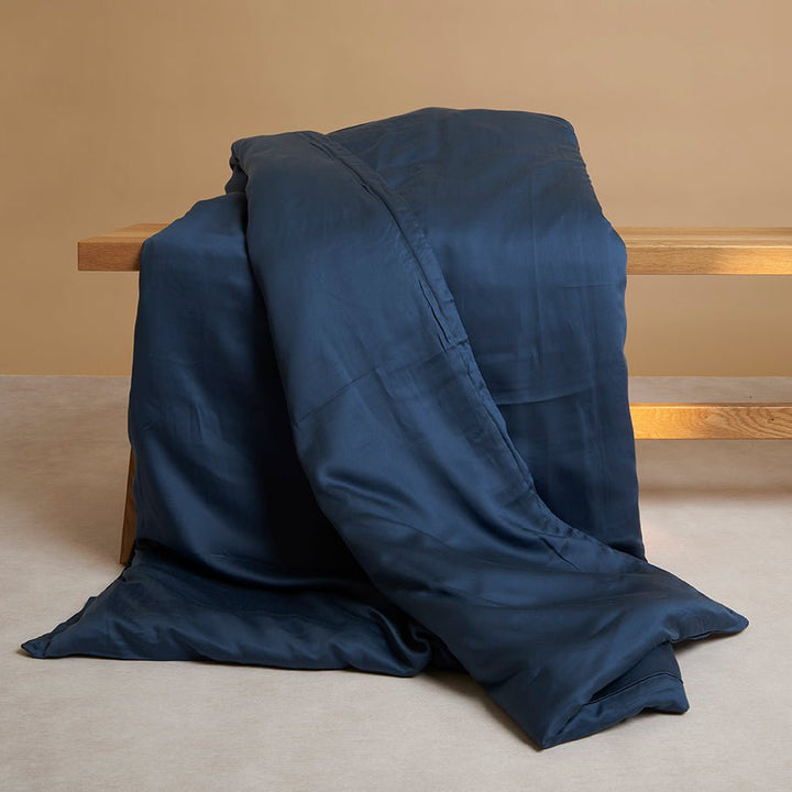 Børn - TENCEL™ Satin Dynebetræk Mørkeblå