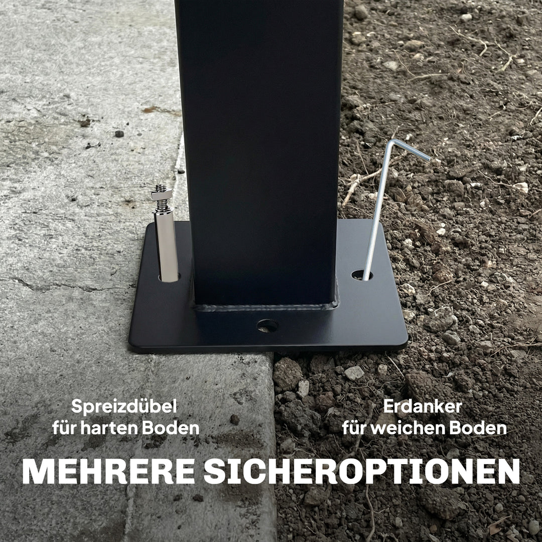 Pavillon, 3x3,6 m, vandafvisende, robust havepavillon med myggenet, dobbelttag, til have, terrasse, sort