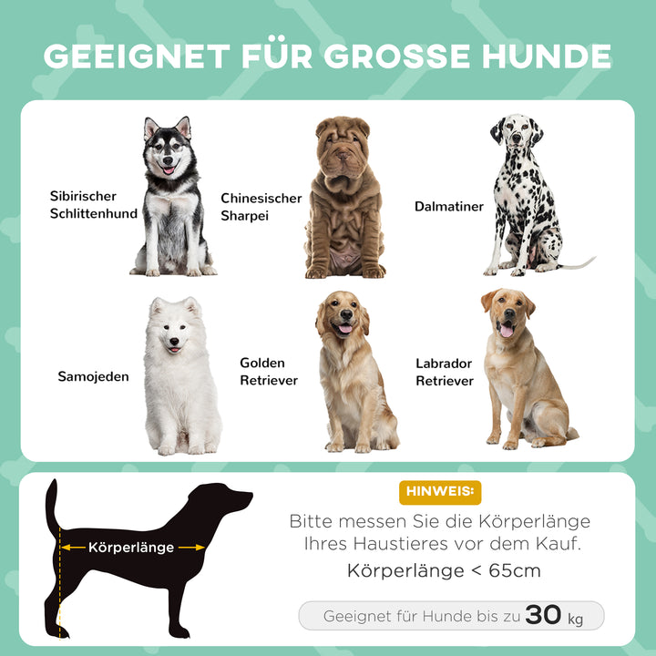 Udendørs hundeseng, vejrbestandig, hævet ramme, 106 x 76 x 94 cm, lysegrå