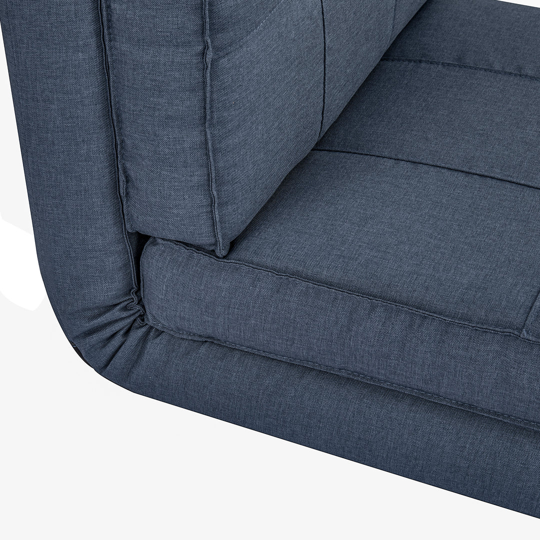 Gulvsofa klapstol sovestol gulvstol 5-personers justerbar klapstol sovesofa enkeltsofa blå 61 x 73 x 58 cm