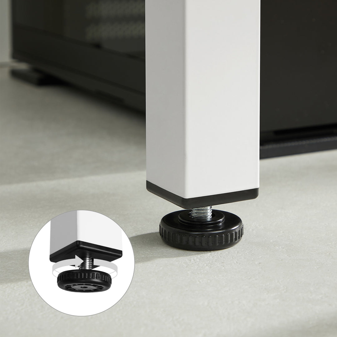 TESSA bord 120 cm x 60 cm - egetræ / hvide ben