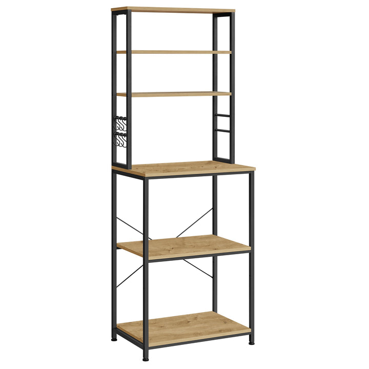 Køkkenorganizer med hylde til hvidevarer – ARTISAN OAK / sort