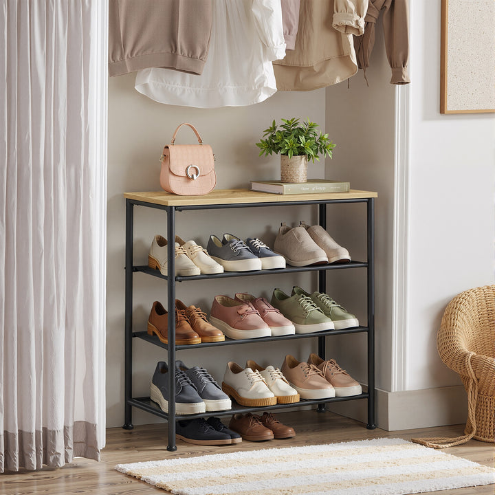 Skoskab i loft-design – ARTISAN OAK / sort