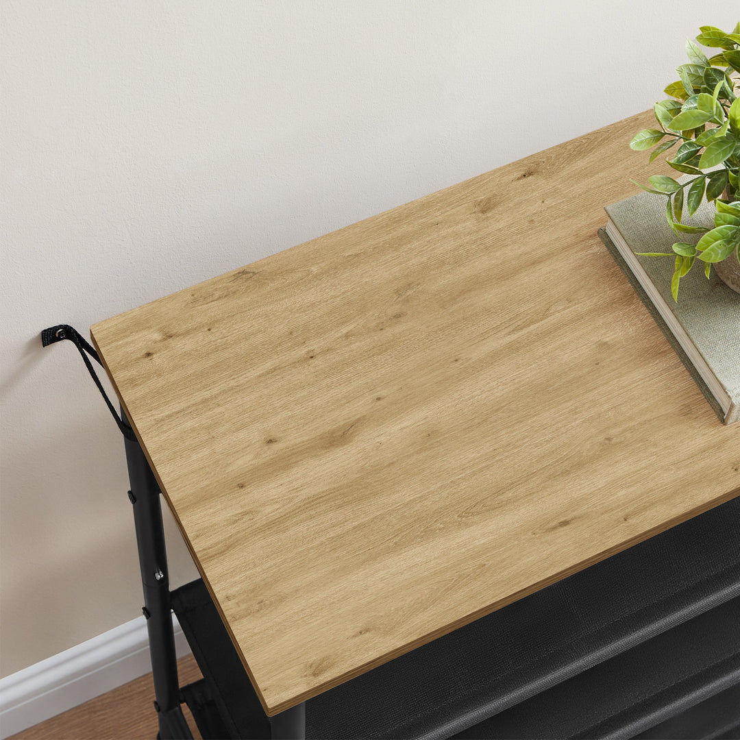 Skoskab i loft-design – ARTISAN OAK / sort