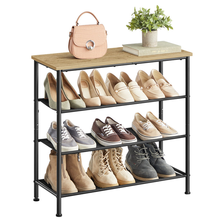 Skoskab i loft-design – ARTISAN OAK / sort
