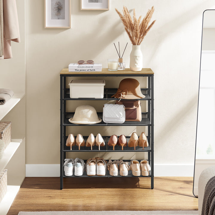 Skoskab – ARTISAN OAK / sort i moderne design
