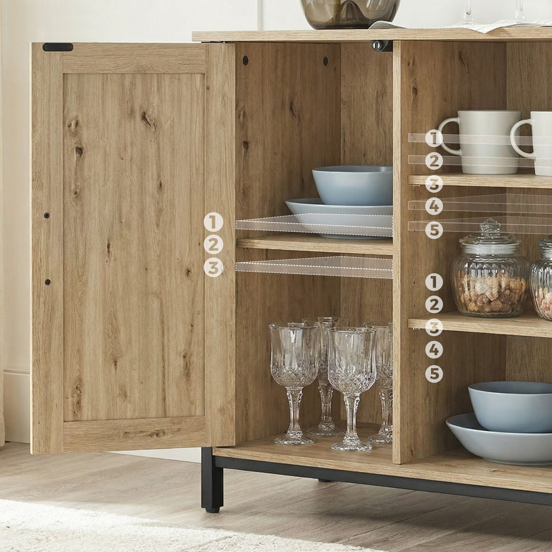 Industriel kommode – ARTISAN OAK / sort