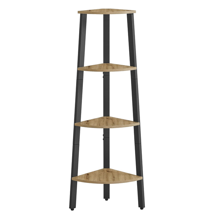 Bogreol med 4 hylder – ARTISAN OAK / sort