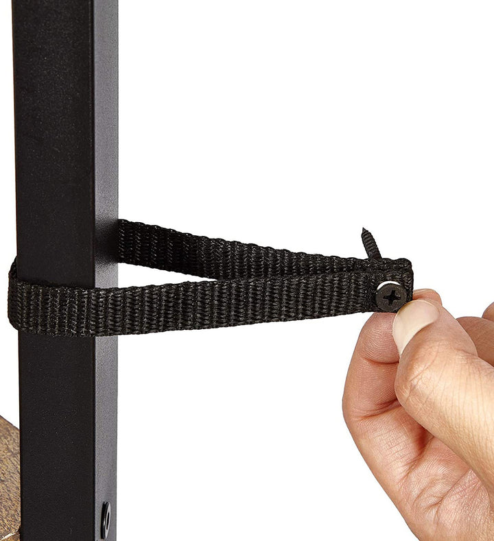 Bogreol med 4 hylder – ARTISAN OAK / sort