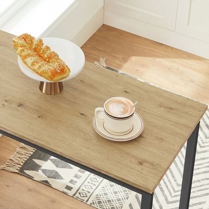 Barsæt med bord og 2 skamler – ARTISAN OAK / sort
