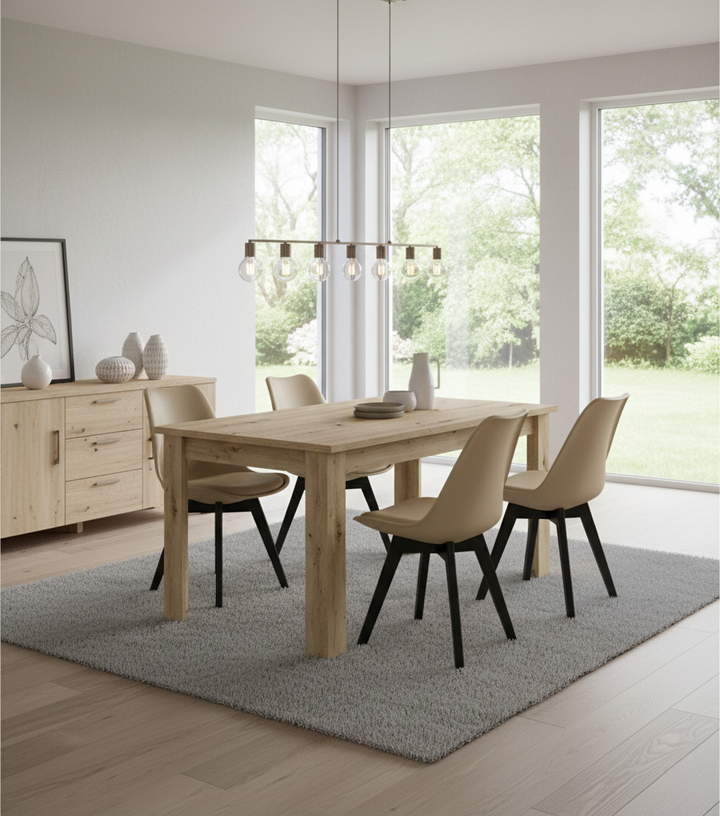 Spisebord 120 x 80 cm – ARTISAN OAK i moderne design