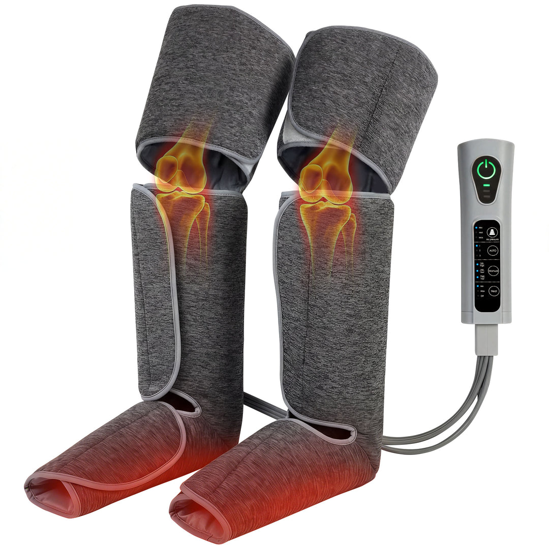 Benmassageapparat med varme- og luftkompression, 2 varmeindstillinger