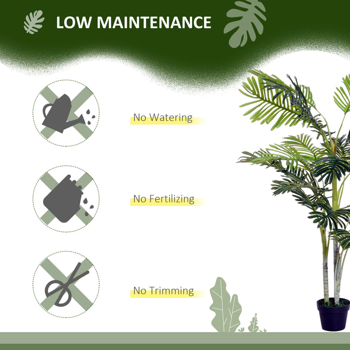 Kunstig palme med plantepotte 150 cm plastik