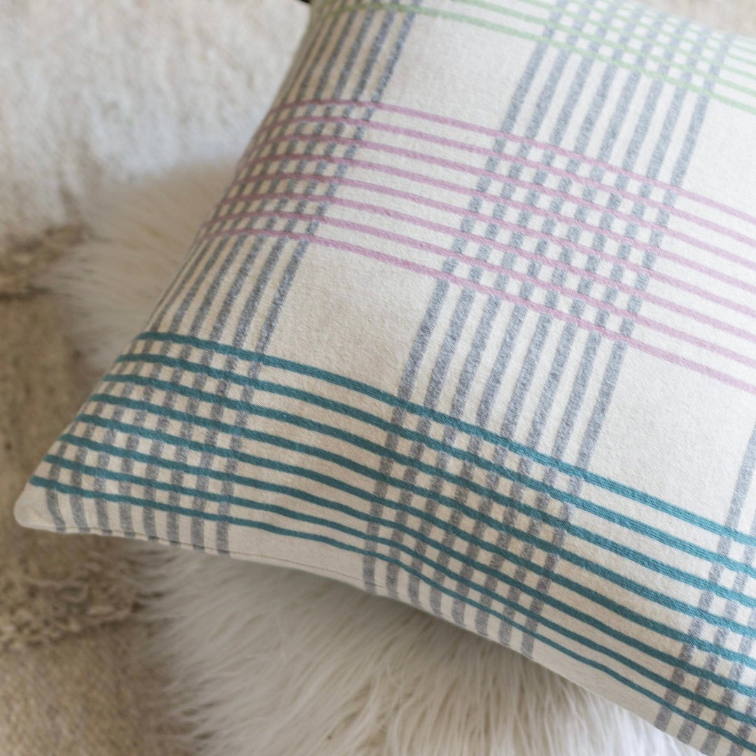 Ruth Pillow Lilla blød jacquardstrikket bomuld