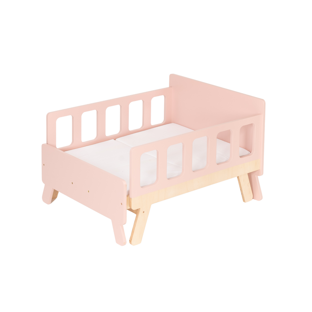 Smart børneseng der vokser med, pink