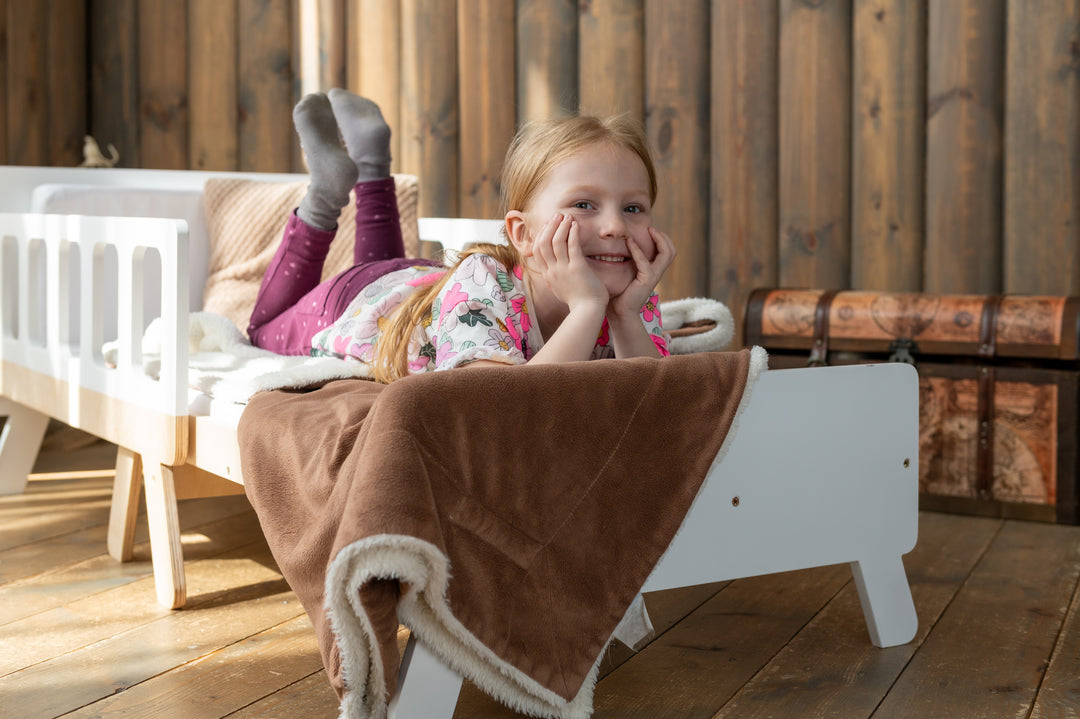 Smart børneseng der vokser med, hvid