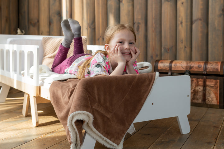 Smart børneseng der vokser med, hvid