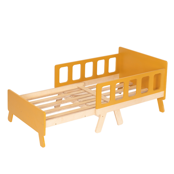 Smart børneseng der vokser med, safari-farve