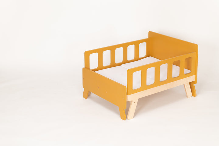 Smart børneseng der vokser med, safari-farve