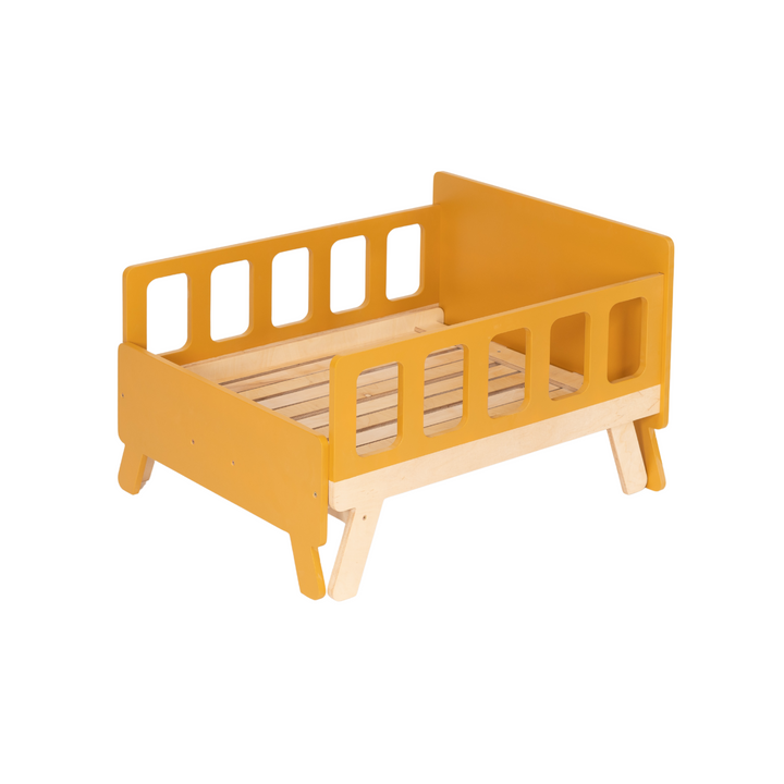 Smart børneseng der vokser med, safari-farve