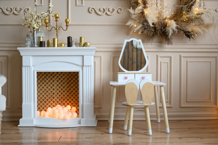 Sminkebord til barn, hvid