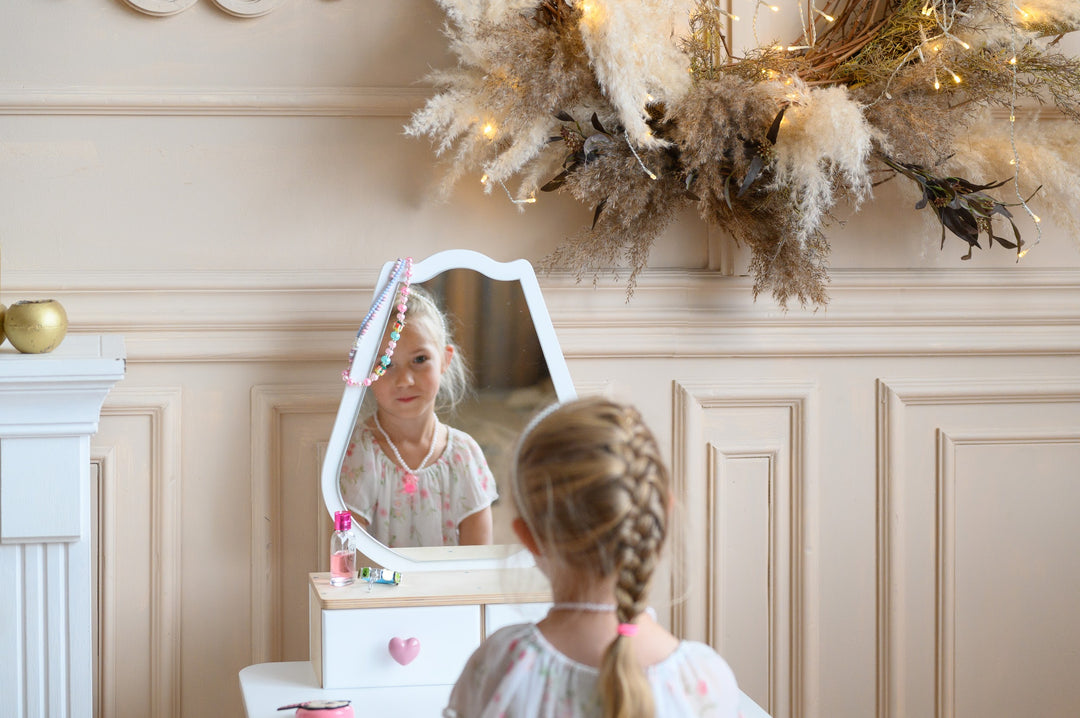 Sminkebord til barn, hvid