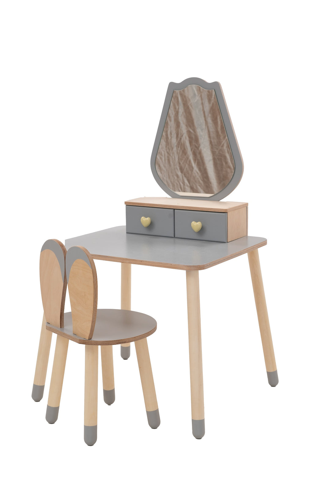 Sminkebord til barn, grå