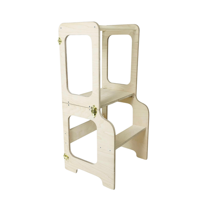 Creative Tower læringstårn, lakeret træ, naturfarvet