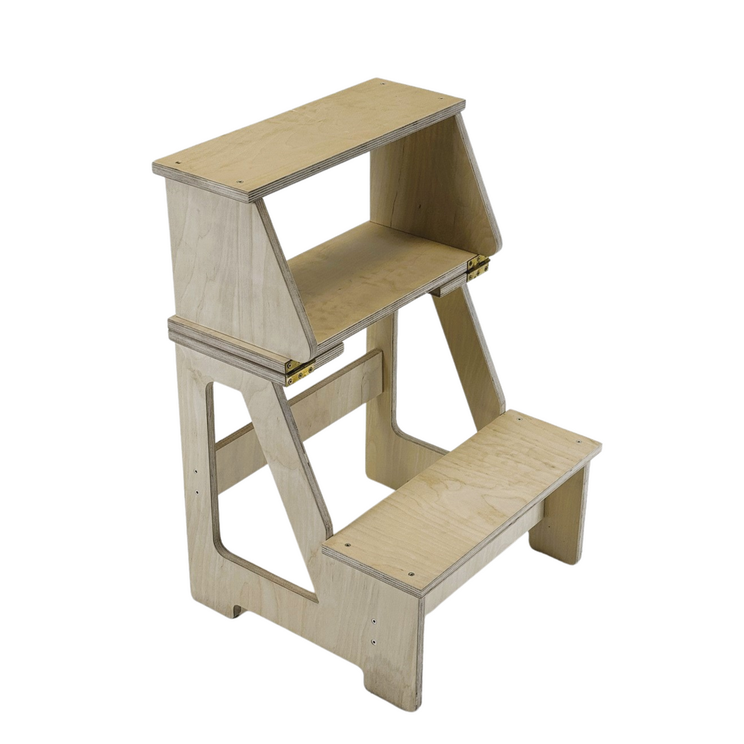 Sammenklappeligt sæde og klatrehjælp til dit barn, naturfarvet