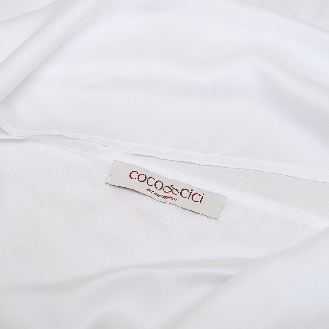 TENCEL™ - Satin pudebetræk hvid