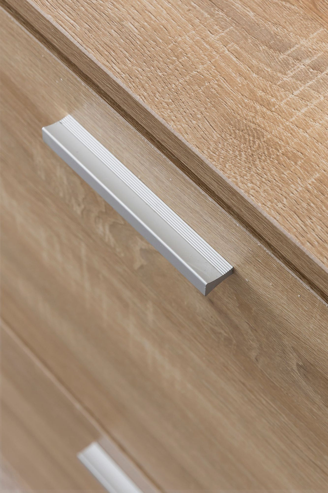 Moderne skoskab, 120 x 81 x 24 cm, naturfarvet