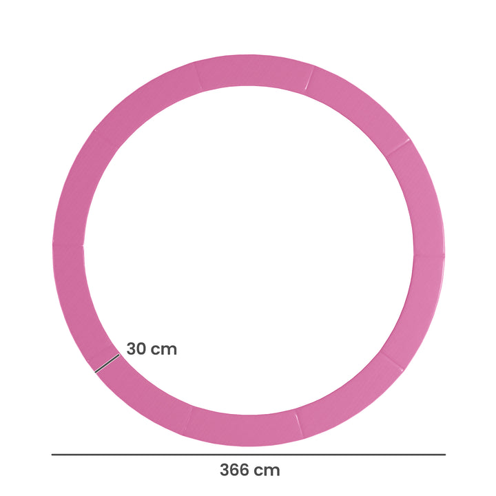 Reservekantbetræk til trampoliner, vandtæt, rivefast, Ø366 cm, pink