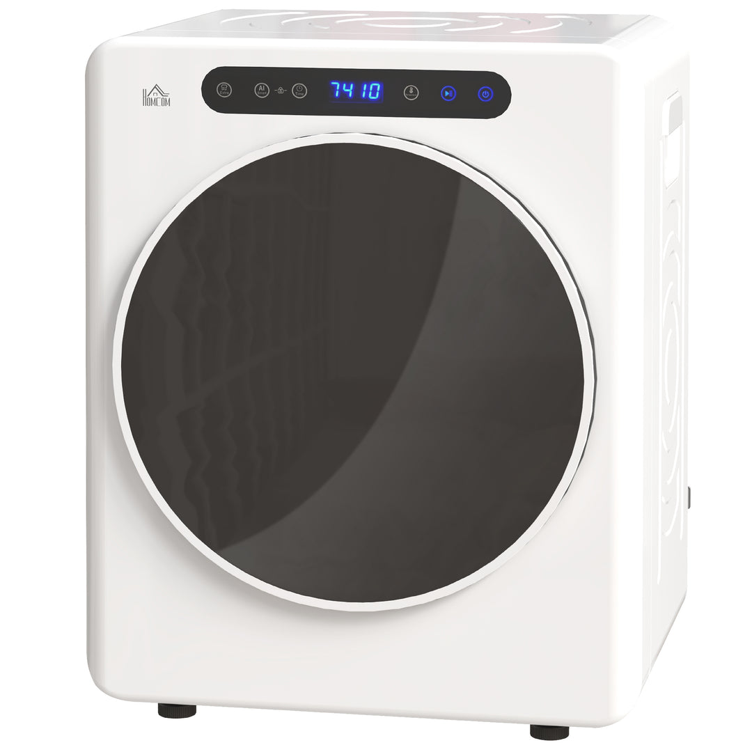Tørretumbler, 6 programmer, 40-60°c, 4 kg kapacitet, kompakt, touch-betjening, hvid
