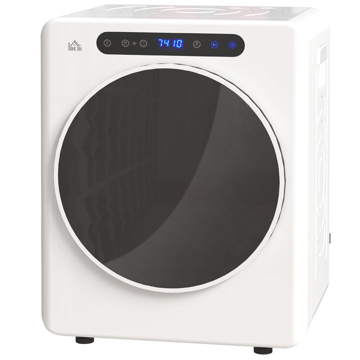 Tørretumbler, 6 programmer, 40-60°c, 4 kg kapacitet, kompakt, touch-betjening, hvid