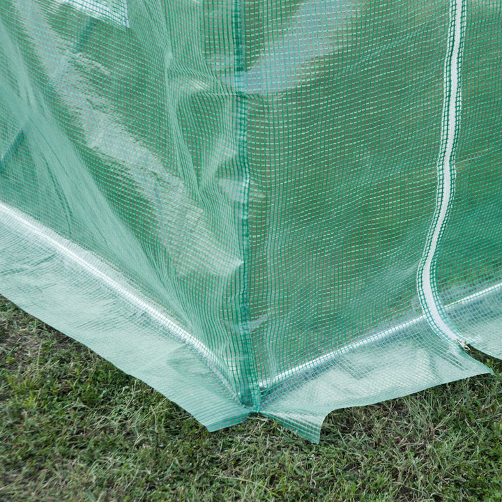 Drivhusfilm, 3 x 2 x 2 m, vandtæt havepresenning med uv-beskyttelse, plastfilm, overdækning til drivhus, polytunnel, tunnelfilm til udendørs brug, grøn