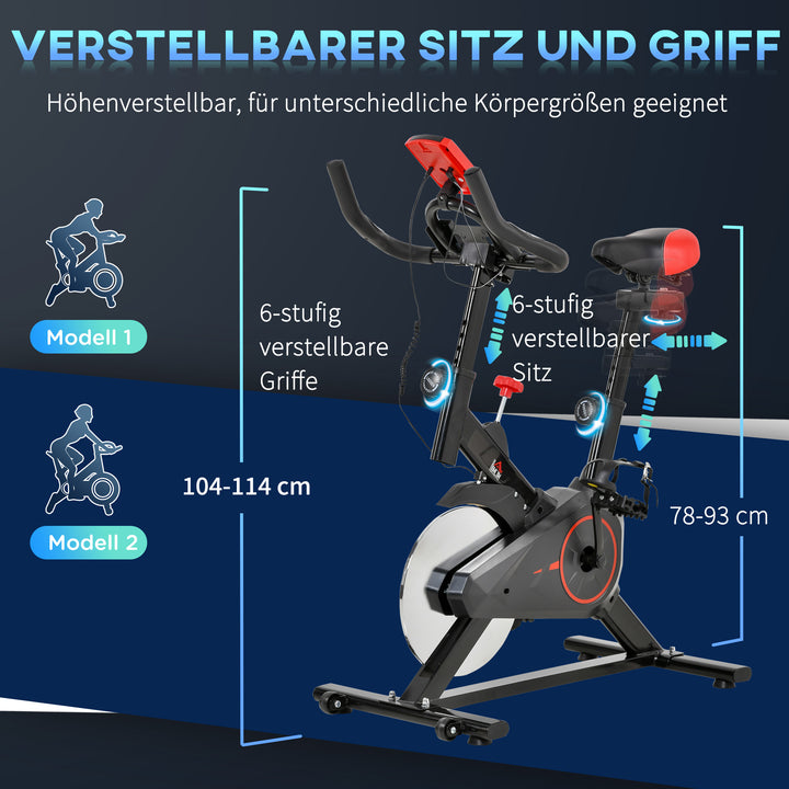 Indendørs cykeltræner hjemmegym cykeltræner fitnesscykel 85 x 46 x 114 cm