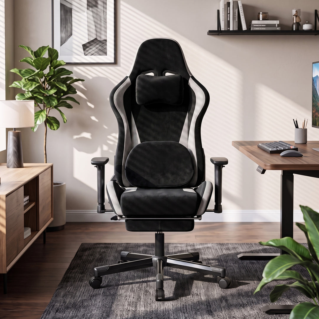 Gamingstol Ergonomisk gamingstol med æltemassage og varme