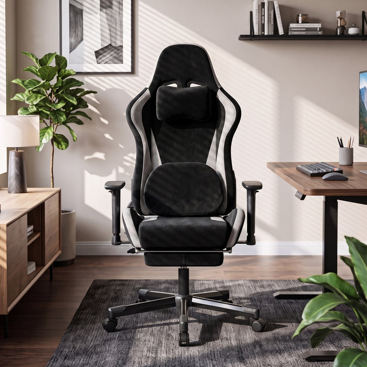 Gamingstol Ergonomisk gamingstol med æltemassage og varme
