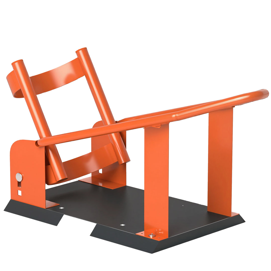 Motorcykelstativ til 15-21", 381-533,4 mm forhjul, justerbar motorcykelvippe, 816,5 kg lasteevne, orange