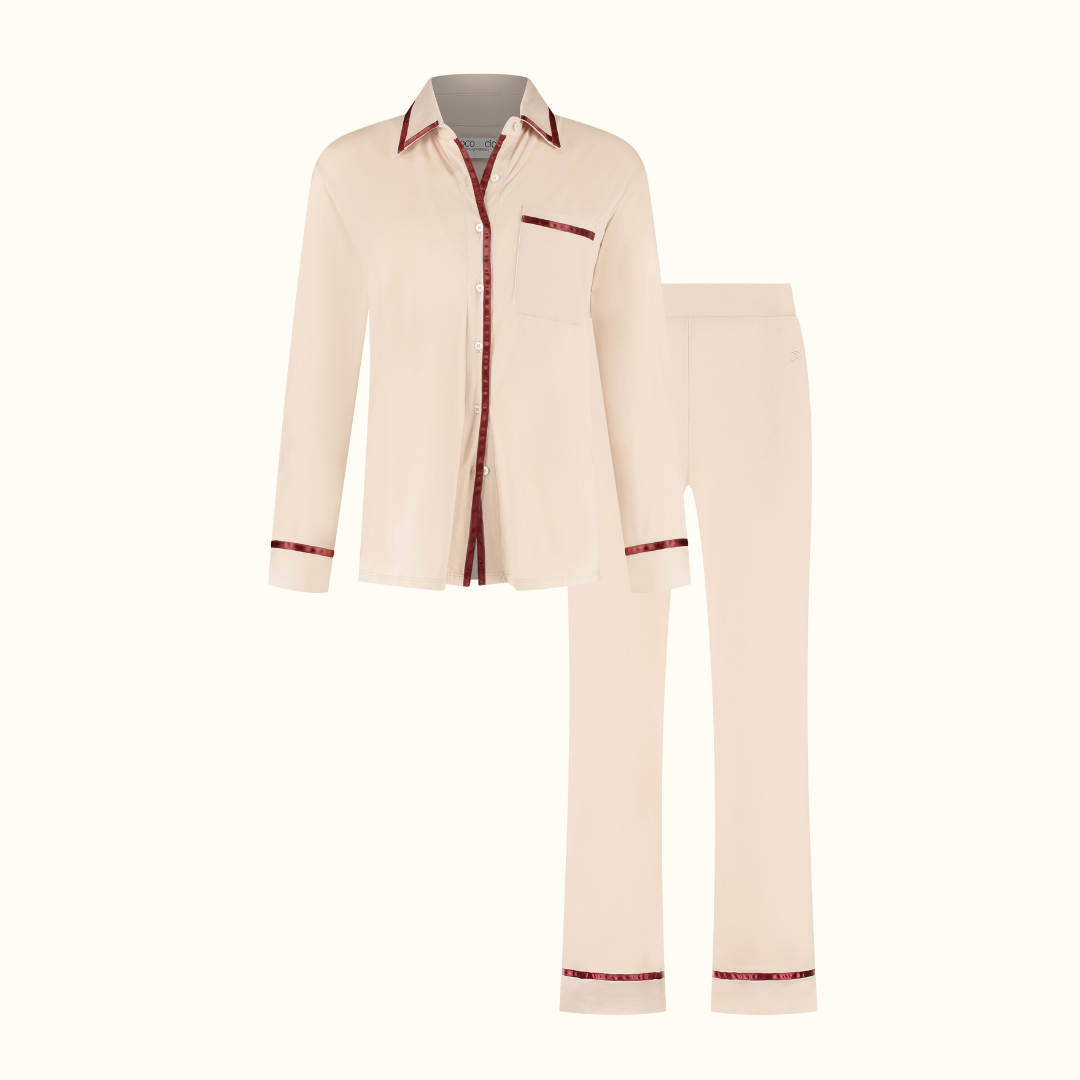 TENCEL™ Pyjamassæt Lang Dames Powder Peach