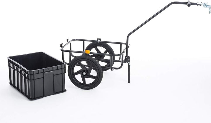 Alsidig og robust cykeltrailer, sort