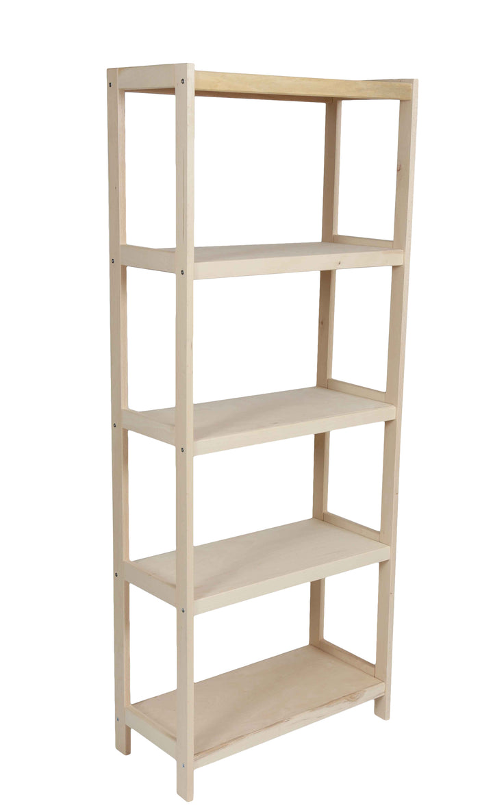 Bogreol i bøgetræ STRONG, 5 hylder, 173 × 80 × 38 cm