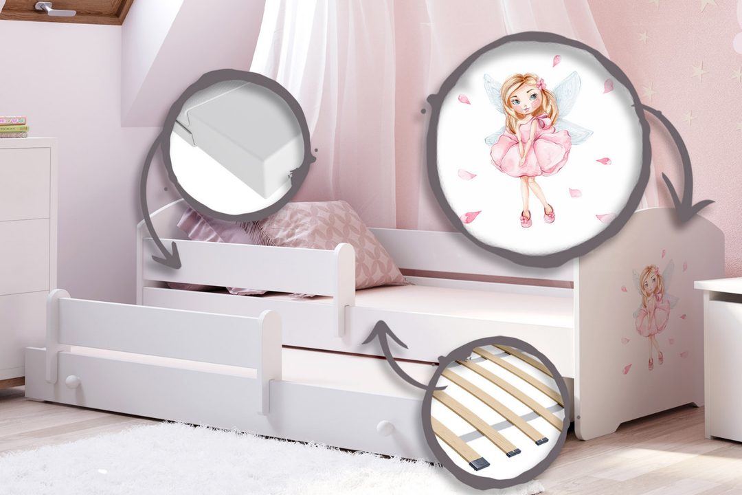 Dobbeltseng Luk 160x80 - Pige med vinger