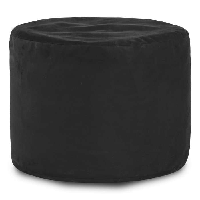 Rund cylinderpuf – blød fløjl