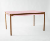 ZEEN Spisebord med hylde 140x90x75cm Powder Pink